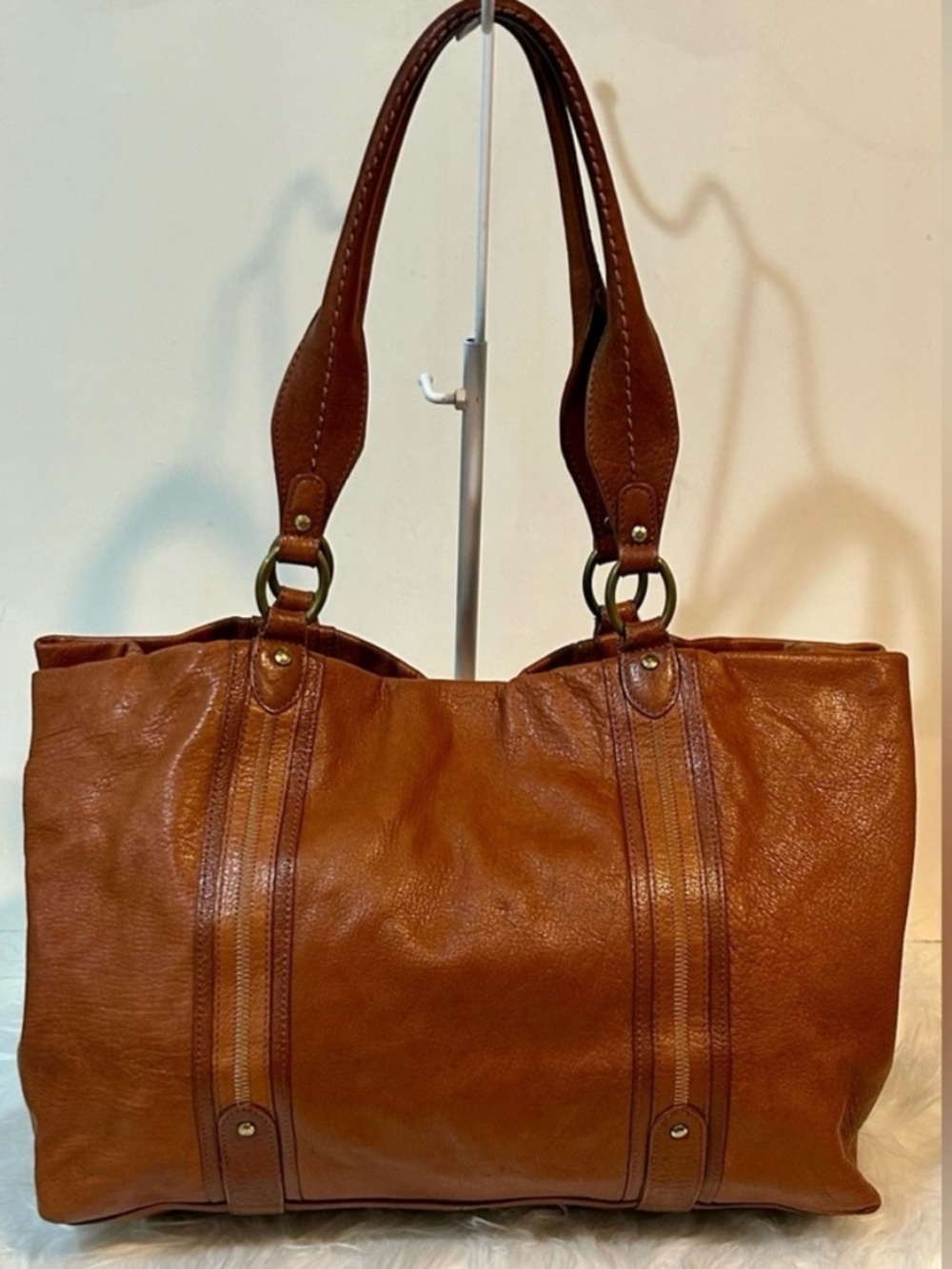 Sigrid Olsen Brown Leather Hobo structured Shoulder Bag - Picture 4 of 14